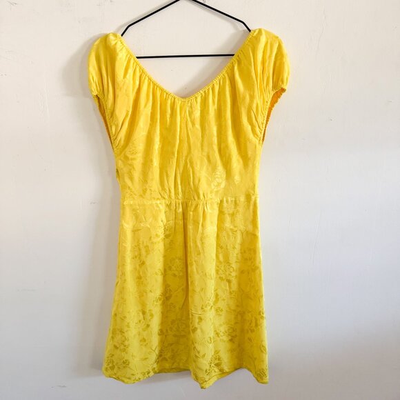 Staud Yellow Floral Mini Dress 6 - Picture 7 of 7